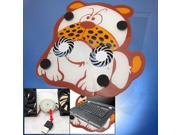 New Laptop PC USB Cooler Fan Plastic Cooling Pad Tiger