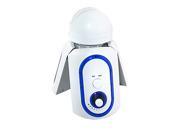 White Blue Portable Mini Folding Tripod Speaker For MP3 MP4 Player