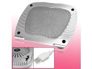 Silver Tone Cooling Pad Cooler for Laptop Notebook PC