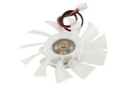 Clear Plastic 2 Pins Adapter VGA Video Card Cooling Fan