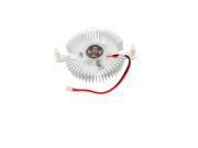 Silver Tone Plastic Blades 2 Pins Connector DC 12V 0.1A Video Card Cooler Fan