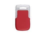 Clear Red White Soft Hard Case for BlackBerry 9800