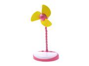 Round Base Yellow Pink Usb Power Port Cooling Fan for Computer