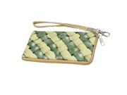Phone Jungle Green Lime Braided Strap Pouch Holder Bag