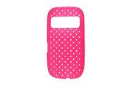 Woven Hollow Print Shocking Pink Soft Case for Nokia C7