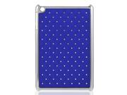 Rhombus Pattern Hard Back Case Cover Royal Blue for Apple iPad Mini