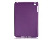 Purple Soft Plastic Back Case Cover Guard for iPad Mini