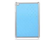 Rhinestone Decor Protective Hard Back Case Cover Lignt Blue for Apple iPad Mini