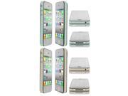 2 Pcs Bling Button Frame Edge Wrap Decal Light Yellow Green for iPhone 4 4G 4GS