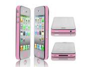 Unique Bargains Self Adhesive Watermelon Color Frame Sticker Edge Wrap Decal for iPhone 4G 4S