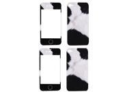 2 Pcs Black White Front Back Sticker Cover Protector for iPhone 4 4G 4S 4GS 4th