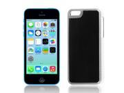 Unique Bargains Chromed Plastic Shell Case Cover Guard Black for Apple iPhone 5C