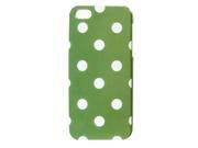 White Polka Dots Light Green Phone Hard Back Case Cover for iPhone 5 5G 5th