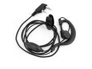 Ear Hanger Earpiece Headset w Clip for Motorola Radios Black