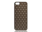 Glittery Bling Crystal Grid Hard Back Case Cover Dark Gray for iPhone 5 5G 5th