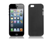 Black Litchi Printed Hard Plastic Back Case Cover Protector for iPhone 5 5G 5S