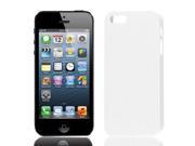 Unique Bargains White Hard Plastic Lichee Pattern Back Case Shell Guard for iPhone 5 5G 5th