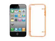 Protective Plastic Case TUP Shell Guard Orange Clear for iPhone 5 5G