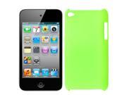 Light Green Rubberized Plastic Back Case Shell Cover for iPod Touch 4