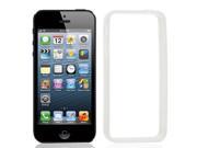 White Smooth Surface TPU Plastic Middle Frame Protector for Apple iPhone 5 5G