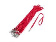 20 Pcs Red Metal Lobster Clip Neck Strap for Cell Phone Digital Camera
