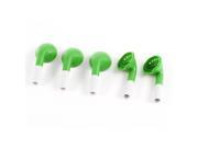 Unique Bargains R Type DIY Earphone Earbud Shell Crust Replacement Green White 5 Pcs