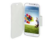 White Faux Leather Folding Stand Case Protector for Samsung Galaxy S IV i9500