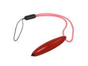 Mobile Cell Phone MP3 Red Plastic Pendant Hanging Strap Ornament