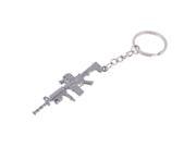 Metal Key Chain Key Ring Submachine Gun Decor Backpack Pendant