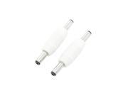 Unique Bargains 2 Pcs M M 3.5mm to 3.5mm Connector Adapter for Nokia N76 N82