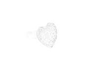 Clear Heart Shaped 3.5mm Ear Cap Dust Plug for MP4 MP3 Cell Phone