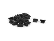 25 x Black Micro USB Soft Plastic Ear Cap Dust Plug Stopper for Mobile Phone
