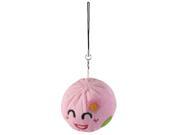 Pink Fleece Smile Facial Pumpkin Pendant Phone Strap String Hanging Decoration