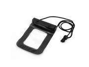 Mobile Phone 115cmx210cm Soft Plastic Water Proof Case Bag Cover Black Clear