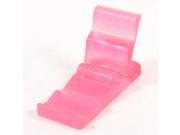 Travel Adjustable Pink Hard Plastic Stand Holder for Cell Phone