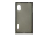 Gray Anti Dust Soft Plastic Skin Cover Case for LG optimus 15