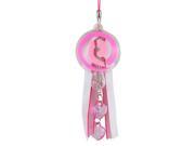 Pink Faux Crystal Lollipop Pendant Cell Phone Key Strap