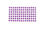 Unique Bargains Smartphone MP5 Bling Rhinestud Flower Sticker Sheet DIY Decor Purple Silver Tone
