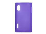 Protective Dark Purple Soft Plastic Case Cover for LG optimus L5 E610 E615