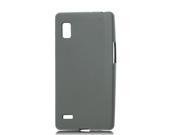 Dark Gray Soft Plastic Protector Cover Case for LG P760 Optimus L9