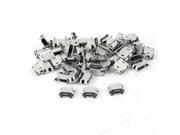 50 x PCB SMT Micro USB Type B 5Pin Female Socket Adapter Connector
