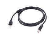 1.5M USB 2.0 Type A B Male to Male Data Cable Black for PC Printer