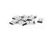 10 Pcs USB Male Type A Port 180 Degree 4 Pin SMD SMT Jack Solder Connector