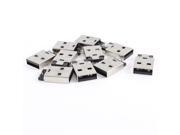 10pcs PCB Board 180 Degree 4 Pin SMD SMT USB A Male Jack Soldering Connector