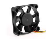 50mm 3P Connector Cooling Fan Black for PC Computer Case CPU Cooler
