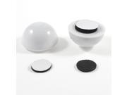 2 Pcs White Plastic Skidproof Cooling Ball Cooler Stand Pad for Laptop PC