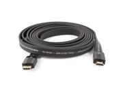 3 Meter 10ft Flat High Speed HDMI Ethernet M M Cable Line Black