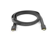 6ft 3D 2160P HDMI Male to Male Flat Connector Cable Cord Black