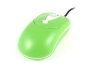 USB 2.0 Optical 3D Scroll Wheel Mouse Mice Green Wired for PC Computer