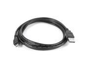 USB2.0 A Type Male to Micro 5P Male M M Extension Cable Black 1.5M